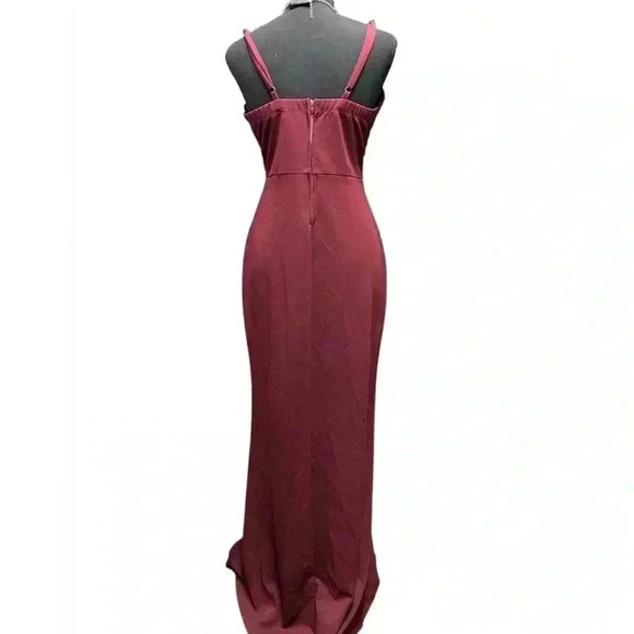 👗 Burgundy Semi Formal Sexy Maxi Dress, Size 11 - Picture 5 of 5